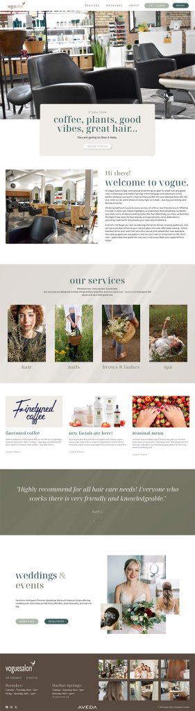 Vogue Salons Home Page